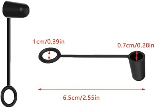 Miniatura 2 de Paquete de 30 tapas antipolvo para vertederos de botellas, tapas antipolvo de goma anticaídas, tapa sellada para vertedor cónico clásico de acero