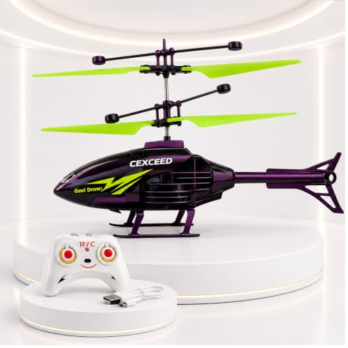 Image of Remote Control Helicopter Toy for Kids 6+, heli,Rechargeable Palm Sensing