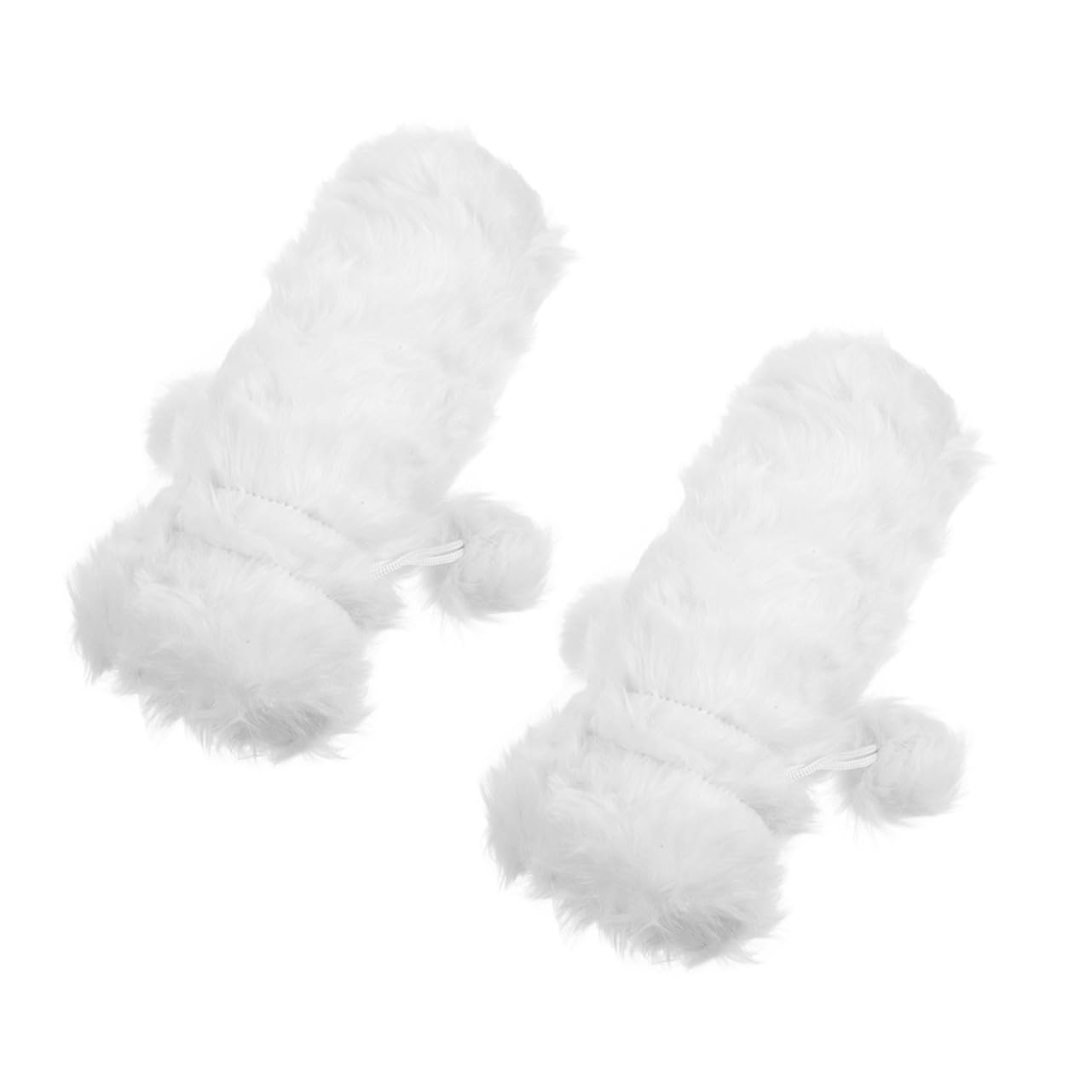 ABOOFAN 6 Pièces Ensemble de Bouteilles de Noël enveloppes de Bouteille de noël de vin Sacs de vin de de Mariage Peluche Blanche
