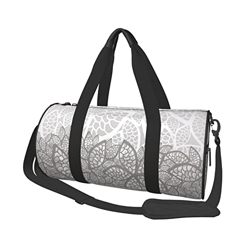 Sac de sport à motif floral et multi-poches idéal pour le camping et les loisirs
