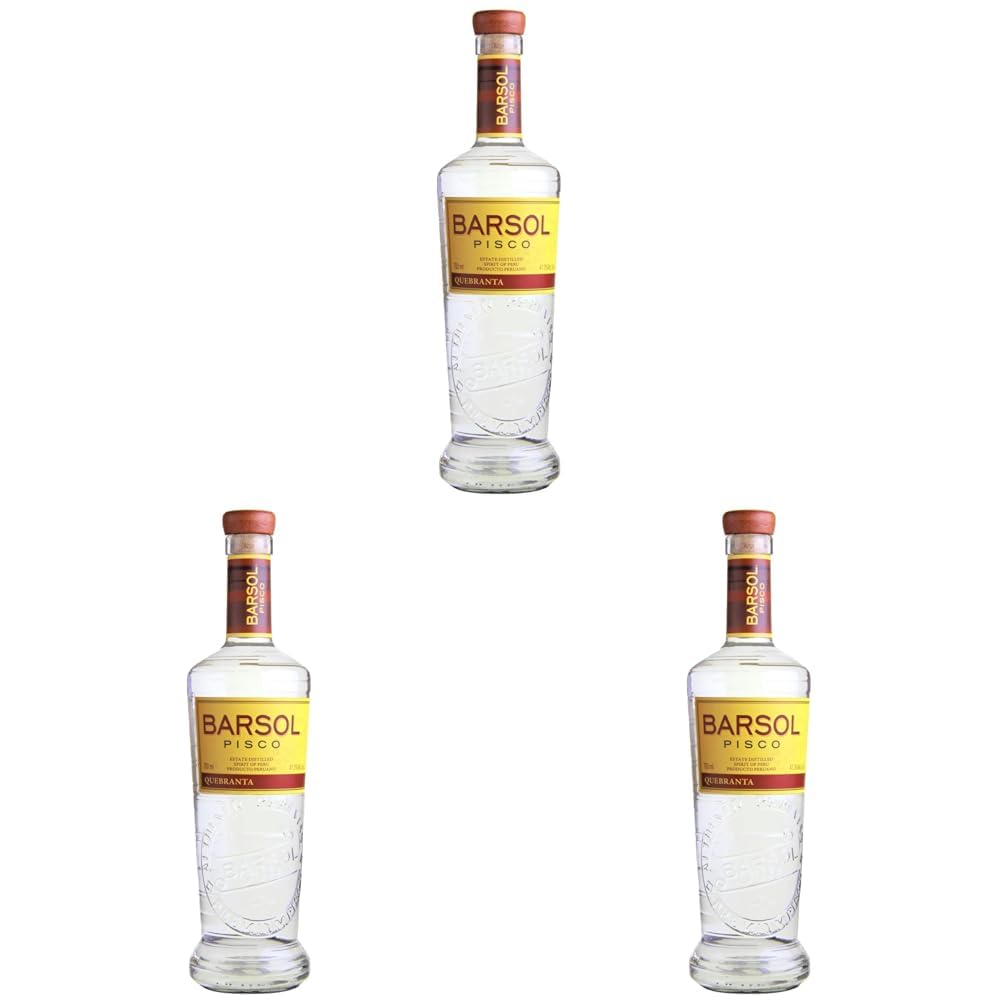 Barsol Quebranta Pisco (1 x 0.7 l) | 700 ml (3er Pack)