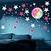 TaoYu Gli Adesivi con Le Stelle brillano al Buio - Glow Stars Adesivi murali per Camera dei Bambini | Adesivi murali con Stelle lunari, Decorazioni per la Camera dei Ragazzi delle Ragazze Decorazioni