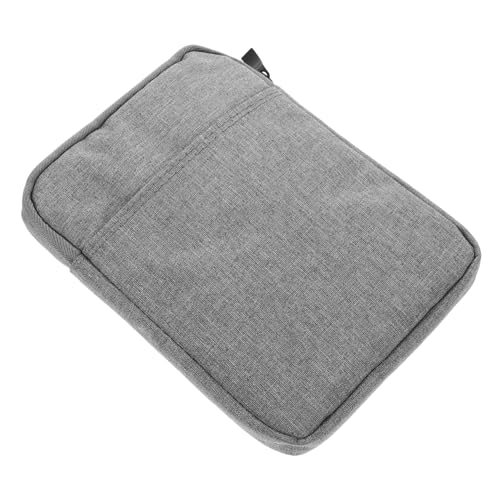 HOMSFOU Ebook Reader Carrying Case Splashproof Protective Sleeve for E-Readers and Tablets for Travel and Commuting Organizes E-Book and Accessories Light Grey