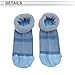 REPAIROCK Cycling Socks Anti Friction Outdoor Bike Socks Light Blue Dark Blue Size L-XL Neutral Unisex 1 Pair Color Block Stripes