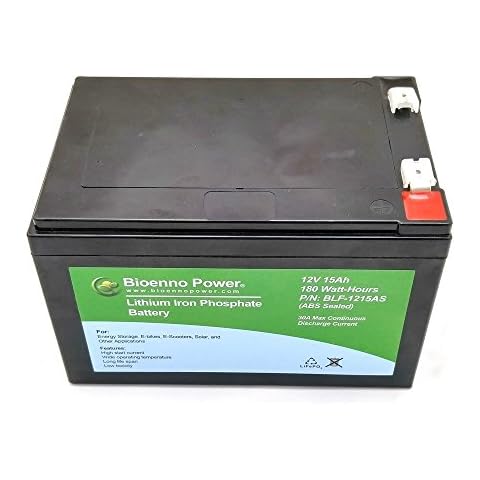 Bioenno Power 12V, 15Ah LFP LiFePO4 Lithium Iron Phosphate Battery (ABS, BLF-1215AS) Cover