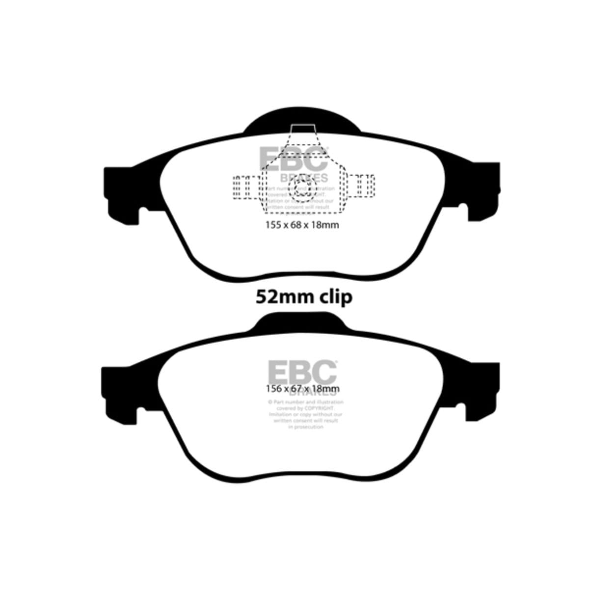 EBC Brakes FA174HH Kit Pastiglie Freno Anteriori In Sinterizzato - Per Moto KAWASAKI E HONDA, Omologate, Eintragungsfrei - 4