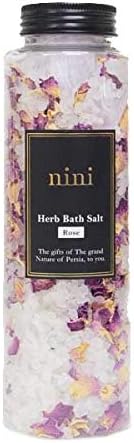 Amazon ニニ ペルシャビューティ ハーブバスソルト Nini Persia Beauty Herb Bath Salt Body Care 100 天然塩 オイル 花のみでできたオーガニックな入浴剤 防腐剤不使用 保存料不使用 ダマスクローズ Nini 粉末入浴剤 バスソルト 通販