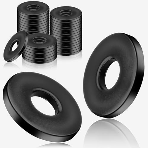 20 arandelas M8 negro acero inoxidable DIN 9021 A2 V2A arandelas de carrocería, arandelas accesorias, lavadoras grandes, planas, lavadoras planas inoxidables, para tornillos, tuercas, barra roscada