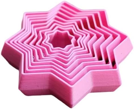3D Printed - Fidget Star - Stress Relief/Anxiety Toy (Pink)