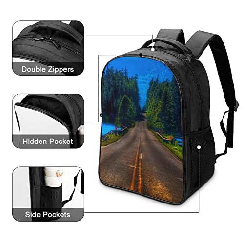 Sac d'école cool 3D road travel backpack ergonomique - 4