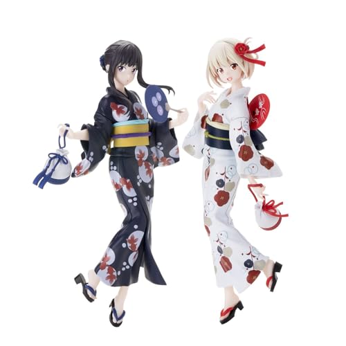 Tongyundacheng Chisato Nishiki und Inoue Takina Figur Statue 2 Stück Anime Kimono Mädchen Modell PVC Desktop Ornament Sammlerstück Dekoration Geschenk