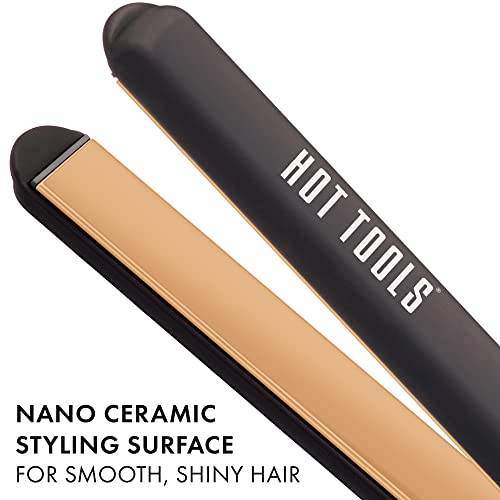 Hot Tools Nano Céramique Digital Fer plat avec des plaques extra-longues, 1 1 cm