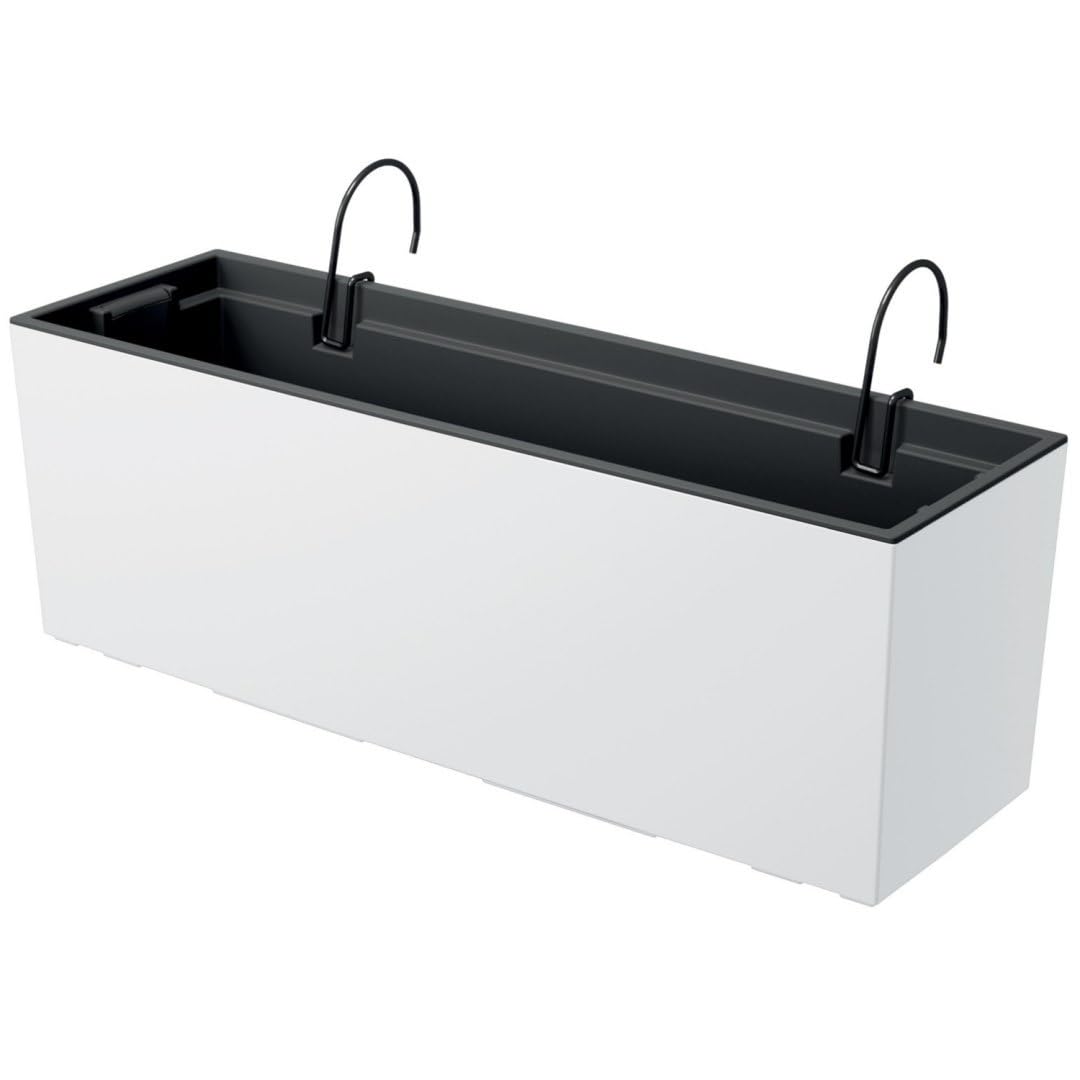 Prosperplast Maceta Urban Case W, Dimensions (mm) 580 x 180 x 195, Colour White