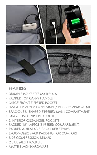 On the Go Backpack - REALTOR® Logo Branded (Black)3