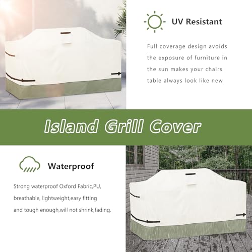 Housse barbecue 218,4 cm imperméable pour éviter la rouille et l'usure