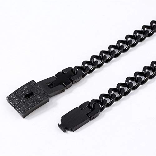 Songchangjewelry Lock And Key Couples Bracelets - Bff Bracelets For 2 Lock And Key, Romantic Gift For Valentines Day, Birthday, Christmas, Wedding, Anniversary (A Pair Black Bracelet) #TOP3