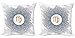 ABAKUHAUS Zodiacal Virgo Set de 2 Fundas para Cojín, Karma y Mandalas, con Estampado en Ambos Lados con Cremallera, 40 cm x 40 cm, Multicolor