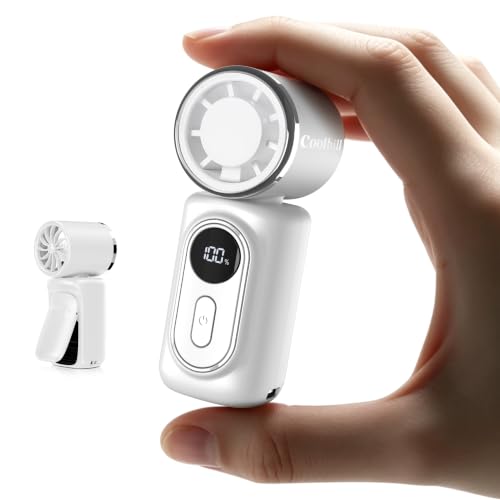 Image of Portable Clip-On Mini Fan Handheld Turbo Fan with 100 Speeds 3000mAh
