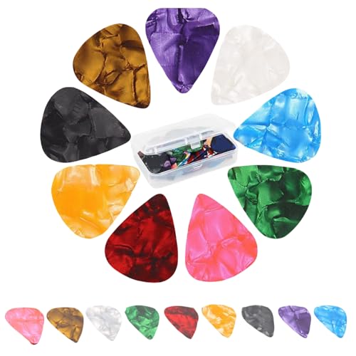 Aolfior 21 Packs Guitar Picks For Electric Acoustic Guitars Ukulele