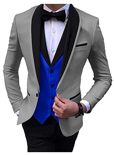 2024 Fashion Prom Suits for Men Slim Fit Wedding Suits for Men Party Tuxedos Set STXZ080