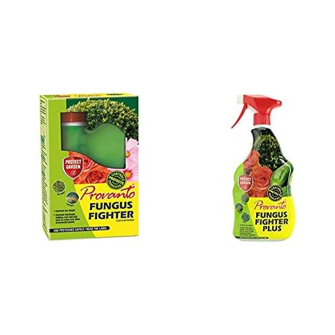 Provanto 86600251 Fungus Fighter, Fungicide Protects For 2 Weeks, 125ML, Concentrate & 86600250 Fungus Fighter Plus, Fungicide Protects For 3 Weeks, 1L, Ready-To-Use Cover