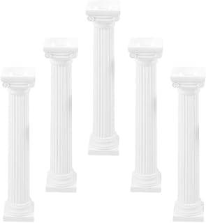 GANAZONO 5Pcs Mini Roman Column Decor for Home and Wedding Table Centerpiece DIY Crafts and Photo Prop - Sturdy Pillars for Stylish Design