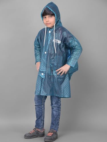 Image of Dollar Rainguard Kids' Full Sleeve Circle Printed Long Raincoat With Adjustable Hood and Pocket