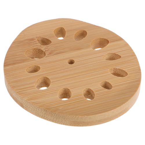 OKUMEYR Rustic Bamboo Coasters Heat Resistant Teacup Mats Wooden Table Coasters