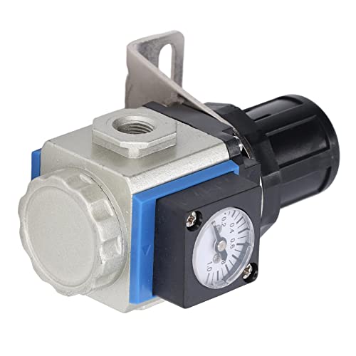 Válvula reguladora GR200-08 compacta de aluminio con manómetro integrado 8