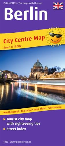 Berlin City Centre Map 1:18 000: Tourist City Centre map with sig...