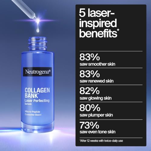Neutrogena Collagen Bank Laser Perfecting Face Serum, 1.0 fl. Oz - image 4
