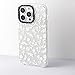 Dumkery Cute White Flowers Case Compatible with iPhone 13 Pro Max Clear Case, Floral Aesthetic Pattern, Soft TPU Full Body Protection Shockproof Slim Cases Cover for Girls Women