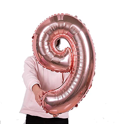 Palloncini 19°compleanno decorazione oro rosa