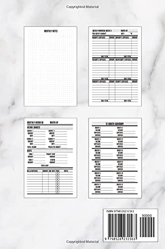 Budgeting Planner: 12 Months Undated Weekly & Daily Expense Tracker Notebook & Budget Organizer for Tracking Income, Daily Spending, Debts, & Savings | Monthly Bill & Finance Planner Journal image 3