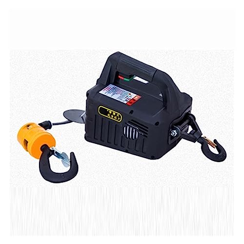 IGZVMBO Cabrestante eléctrico de 500 kg con mando a distancia - Grúa de cuerda de alambre - Polipasto eléctrico con carcasa de aluminio - Pequeño polipasto interior