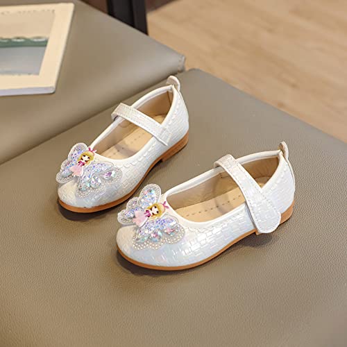 Fashion Summer Children Sandals Girls Casual Shoes Flat Bottom Lightweight Rhinestone Bow Girls Shoes Heels Size3