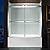 WOODBRIDGE Frameless Bathtub Shower Doors 56-60" Width x 62" Height with 3/8"(10mm) Clear Tempered Glass, 2 Ways Opening & Double Sliding in Polished Chrome Finish