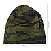 Unisex Fleece Lined Camouflage Beanie Hat for Men and Women, Cotton Blend Warm Velvet Trapper Cap for Cold Weather, Outdoor Winter Hunting Hat, Army Green(Army Green)