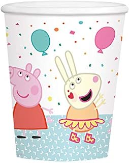 Amscan 9906333 - Officially Licensed Peppa Pig Party Paper Cups - 8 Pack