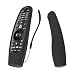 SIKAI Protective Silicone Remote Case For LG AN-MR600/LG AN-MR650 Magic Remote Cover Shockproof Washable Remote Holder For LG 3D Smart TV Magic Remote Skin With Lanyard Anti-Slip Remote Case (Black)