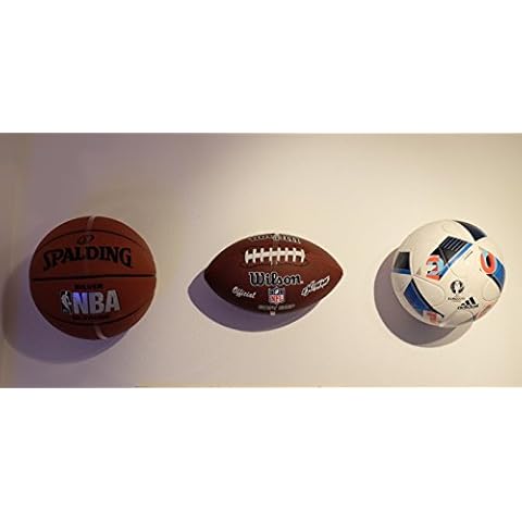 Clipboart Invisible Wall Mount for Balls Football Basketball Handball Wall Mount Ball Cover