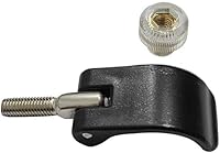 Vista 5 de Paquete de 6 postes Trikking de repuesto de abrazadera externa rápida con cierre de cierre rápido con tornillos de tuerca para senderismo, bastón