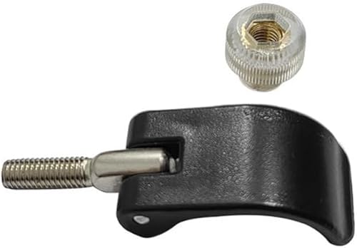 Miniatura 5 de Paquete de 6 postes Trikking de repuesto de abrazadera externa rápida con cierre de cierre rápido con tornillos de tuerca para senderismo, bastón