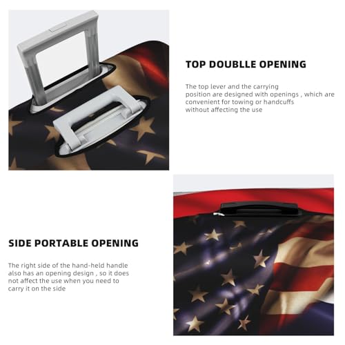 Travel Luggage Cover Combined Thailand And Usa Flag Fashion Washable Baggage Suitcase Protector Fit For Luggage Large4