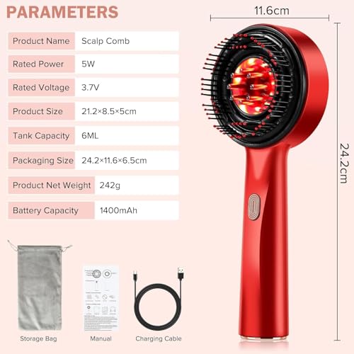 GABANIZ Store GABANIZ Premium Head Scalp Electric Massager Comb - Image 5
