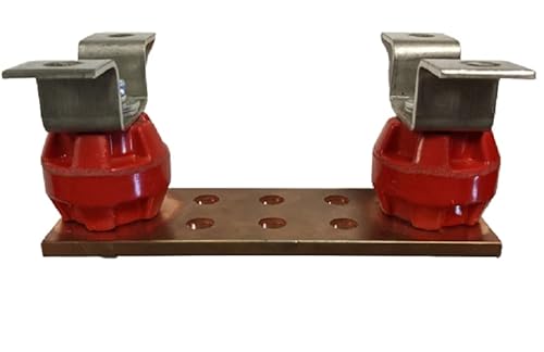 Connecticut Electric Wargb2-6 2"X6"X1/4" Copper Ground Bar Busbar, Brown #TOP1