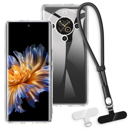 OAGELIM 2-in-1�ی�P�[�X�ƃ��X�g�X�g���b�v Fossibot S3 Pro �Ƃ̌݊������� ���O���\�ȃ��j���[�h�t���d�b�J�o�[�A����~�ߕ����h�~�O���b�v�n���h�� (�N���A + �u���b�N)