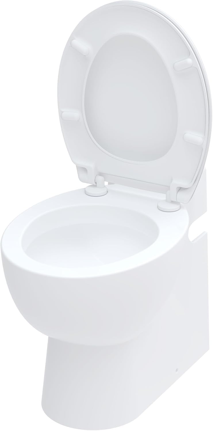 SFA - Sanicompact Pro (51 dB) – Inodoro con molinillo integrado – Compacto – Doble desatascador económico, 1,8/3 l – 36,8 x 55,5 x 49 cm – 550 W – Fabricado en Francia