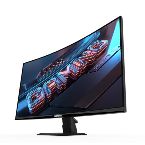 GIGABYTE GS27FC 27 VA 1500R (Curved), 1920 x 1080 (FHD), 180Hz (Native), 79% DCI-P3 108% sRGB, 1 ms MPRT, 250 cd/m2 (TYP), FreeSync Premium, HDR 10 view 2