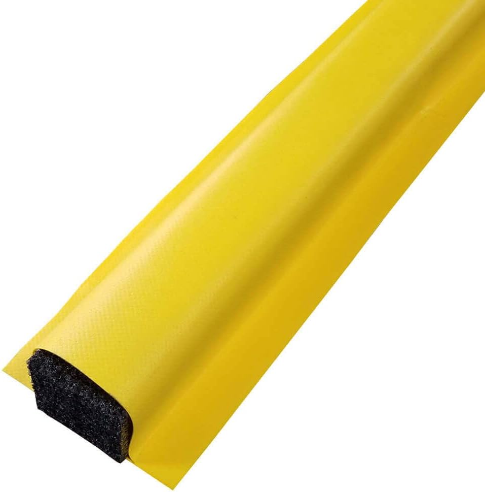 ENPAC Modular Diverter Berm, 15'L, Straight Section, Yellow, Durable PVC, Recycled Foam, Easy Install/Remove